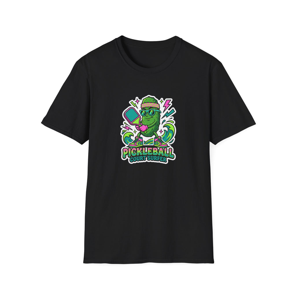 Pickleball Court Surfer Graphic Tee