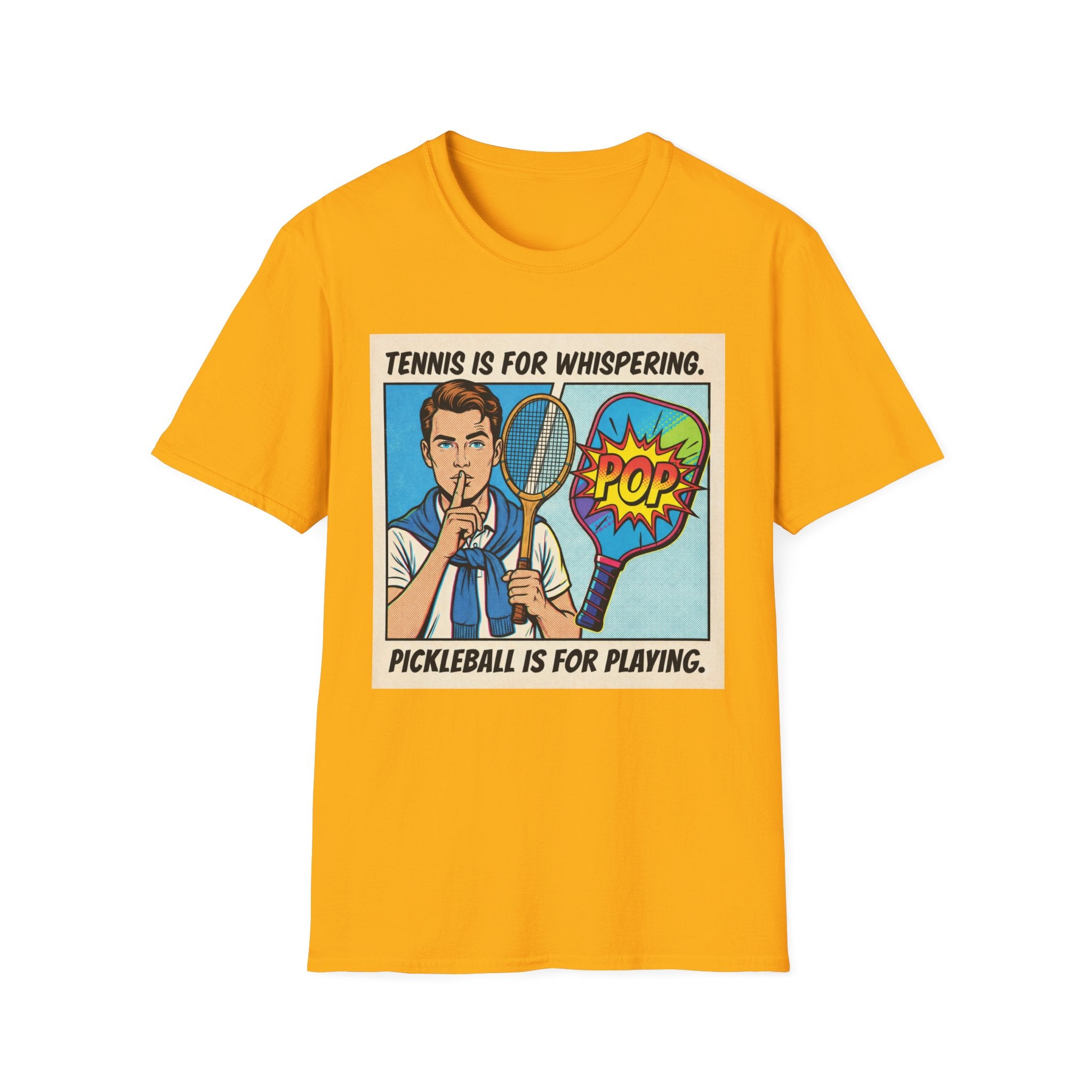 Tennis Is For Whispering Pickleball Is For Playing Graphic Tee