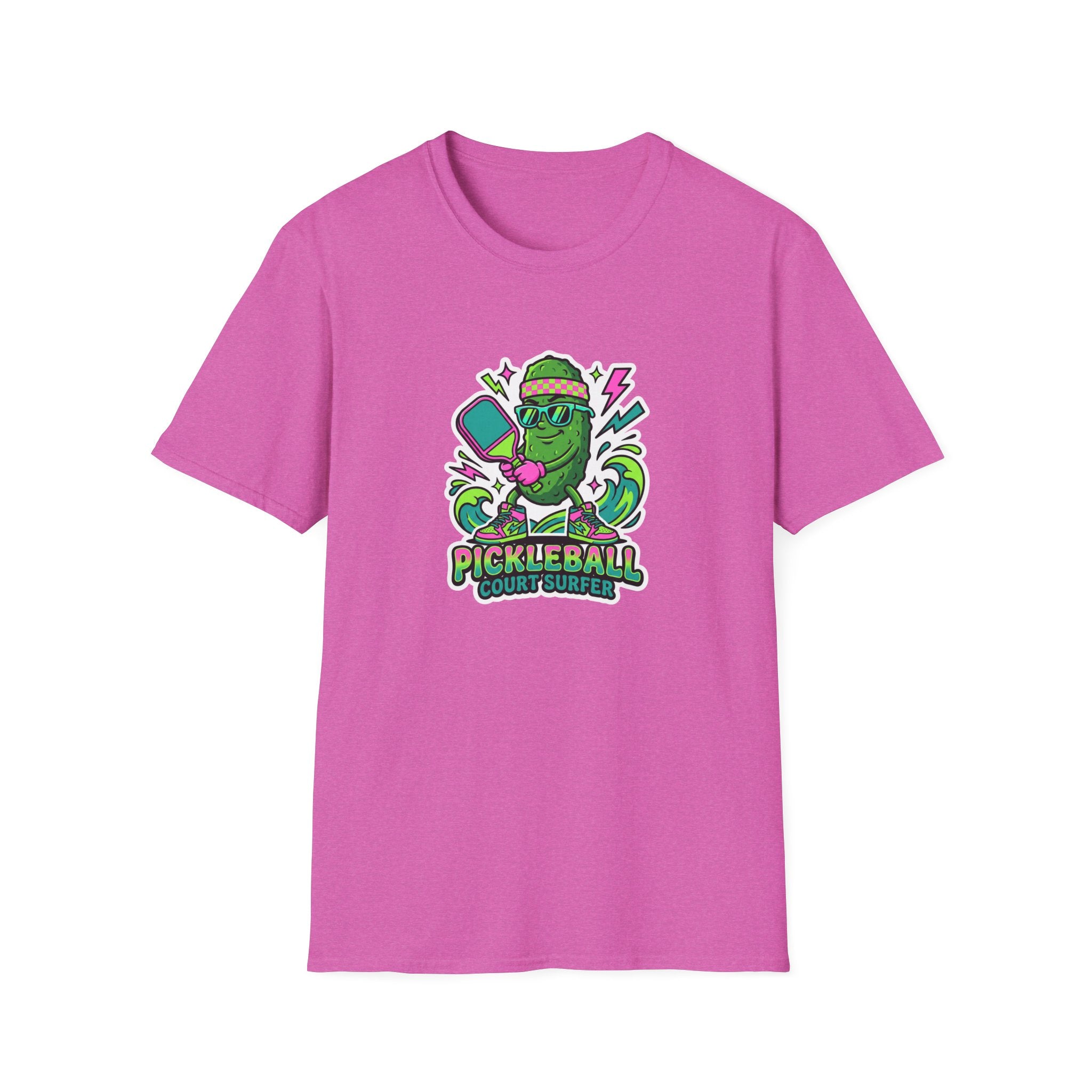 Pickleball Court Surfer Graphic Tee