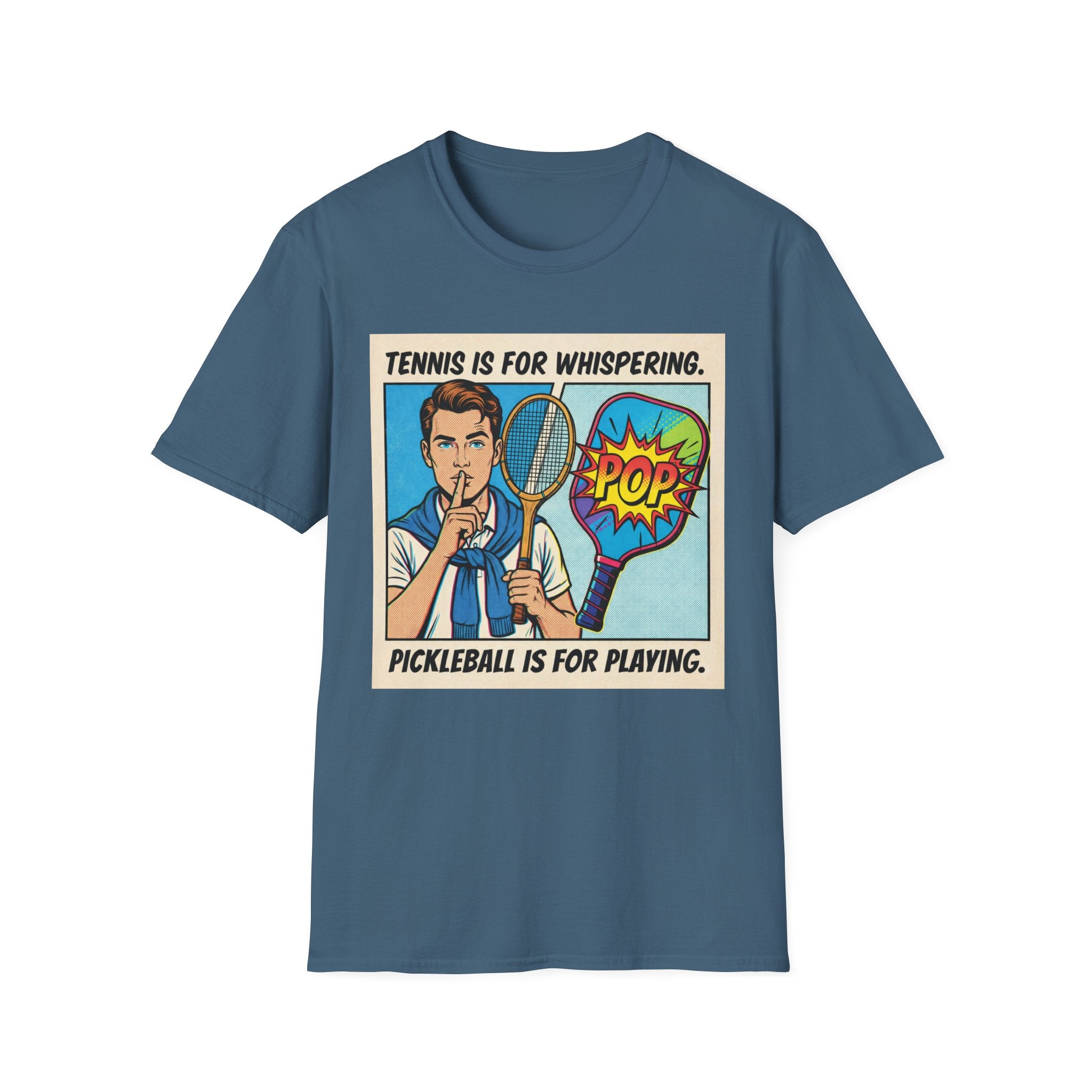 Tennis Is For Whispering Pickleball Is For Playing Graphic Tee