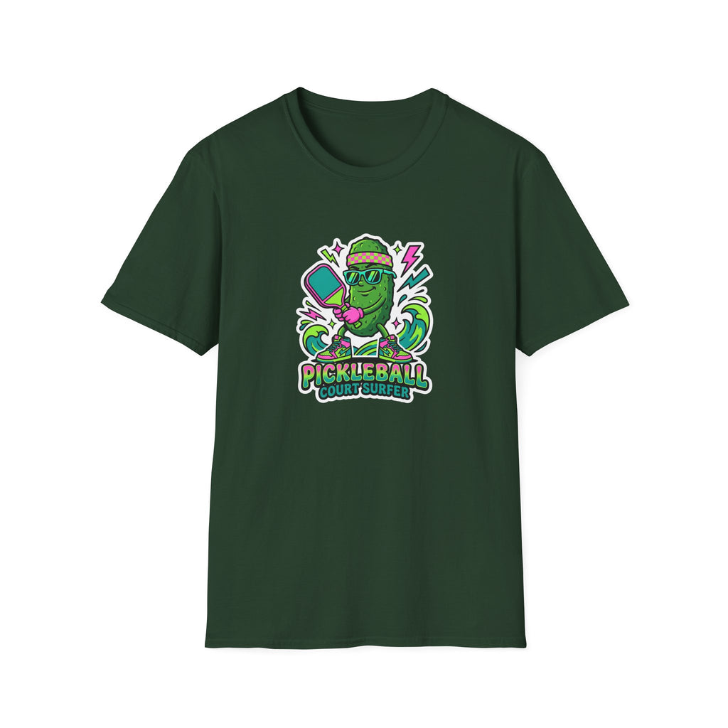 Pickleball Court Surfer Graphic Tee