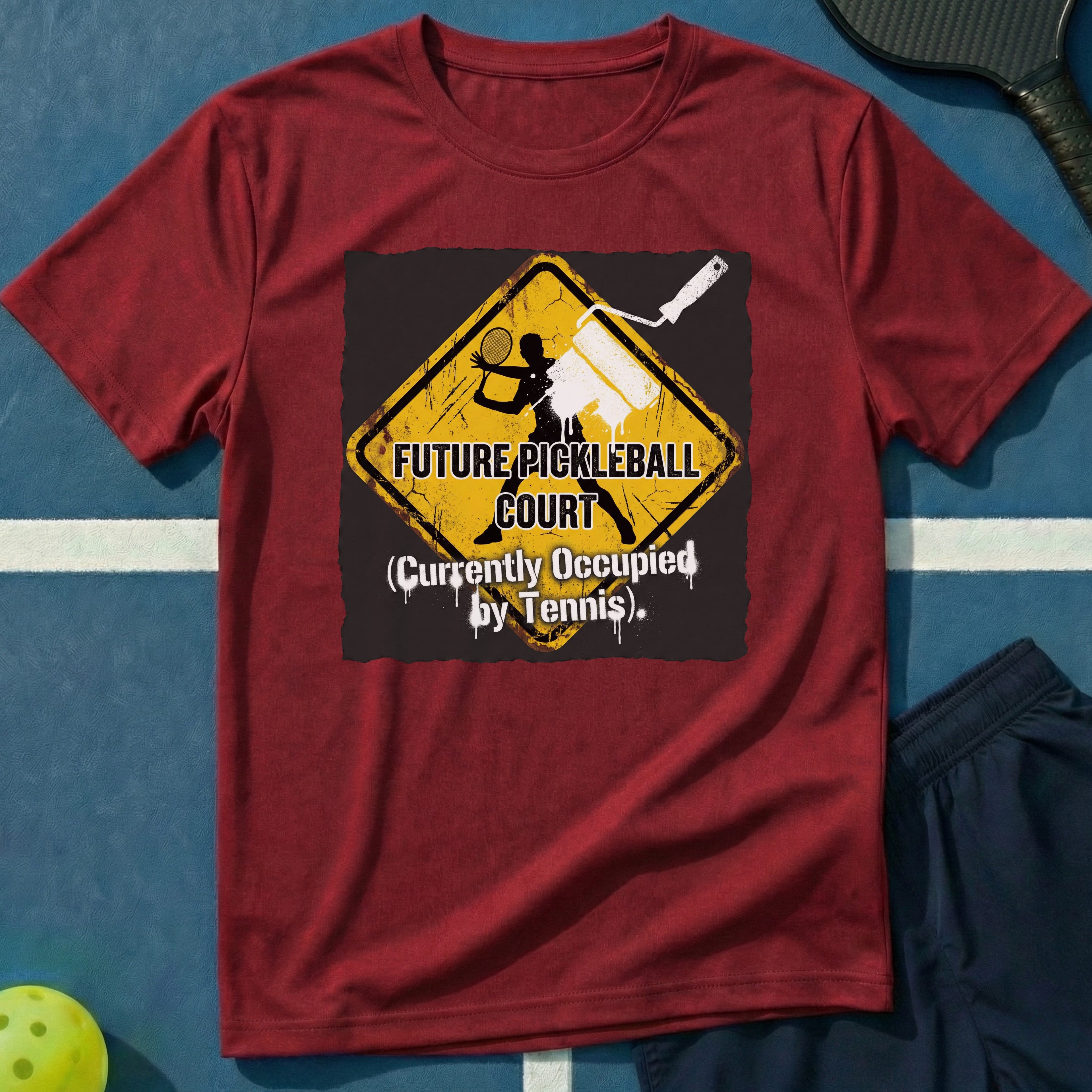 Future Pickleball Court Graphic Tee