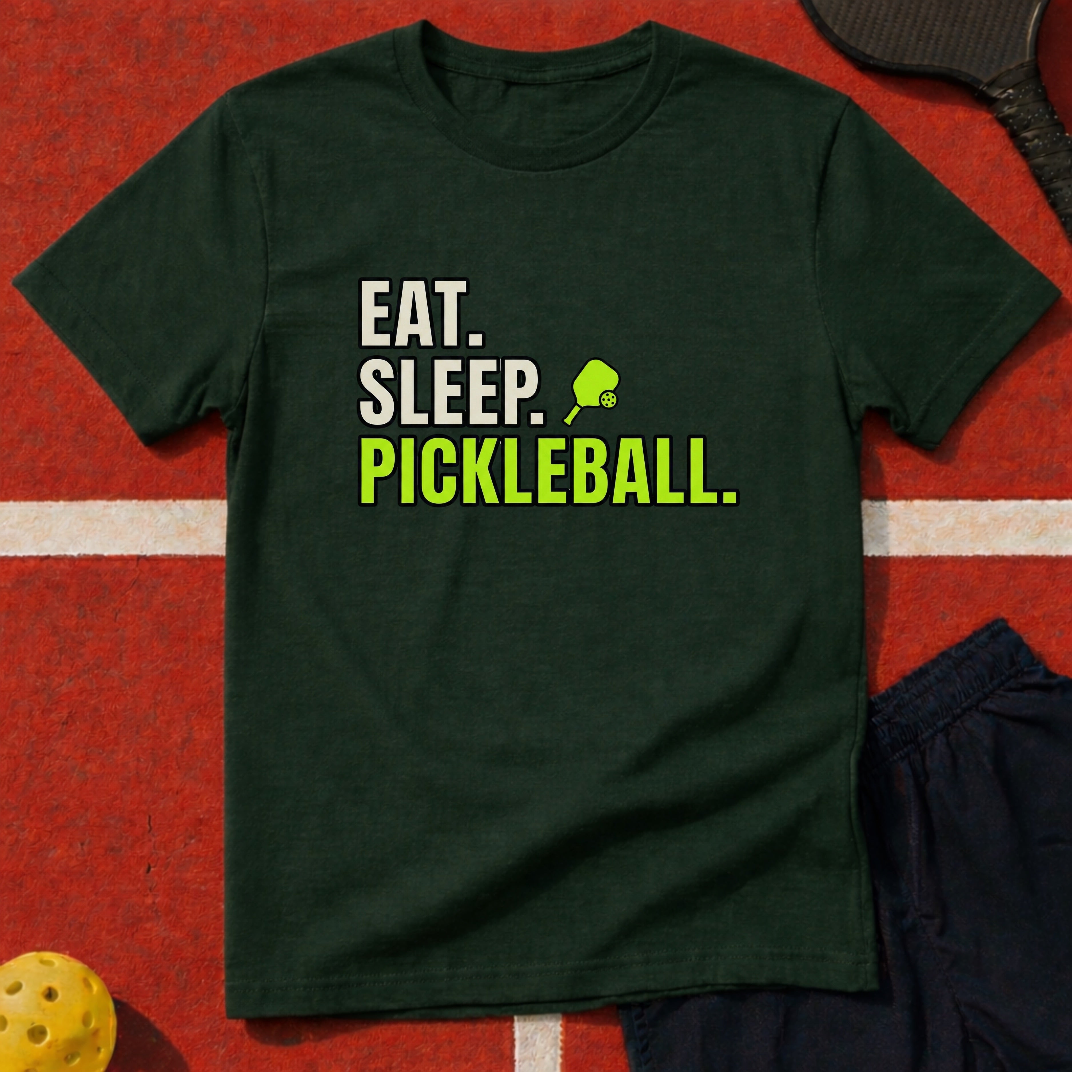 Eat Sleep Pickleball Graphic Tee
