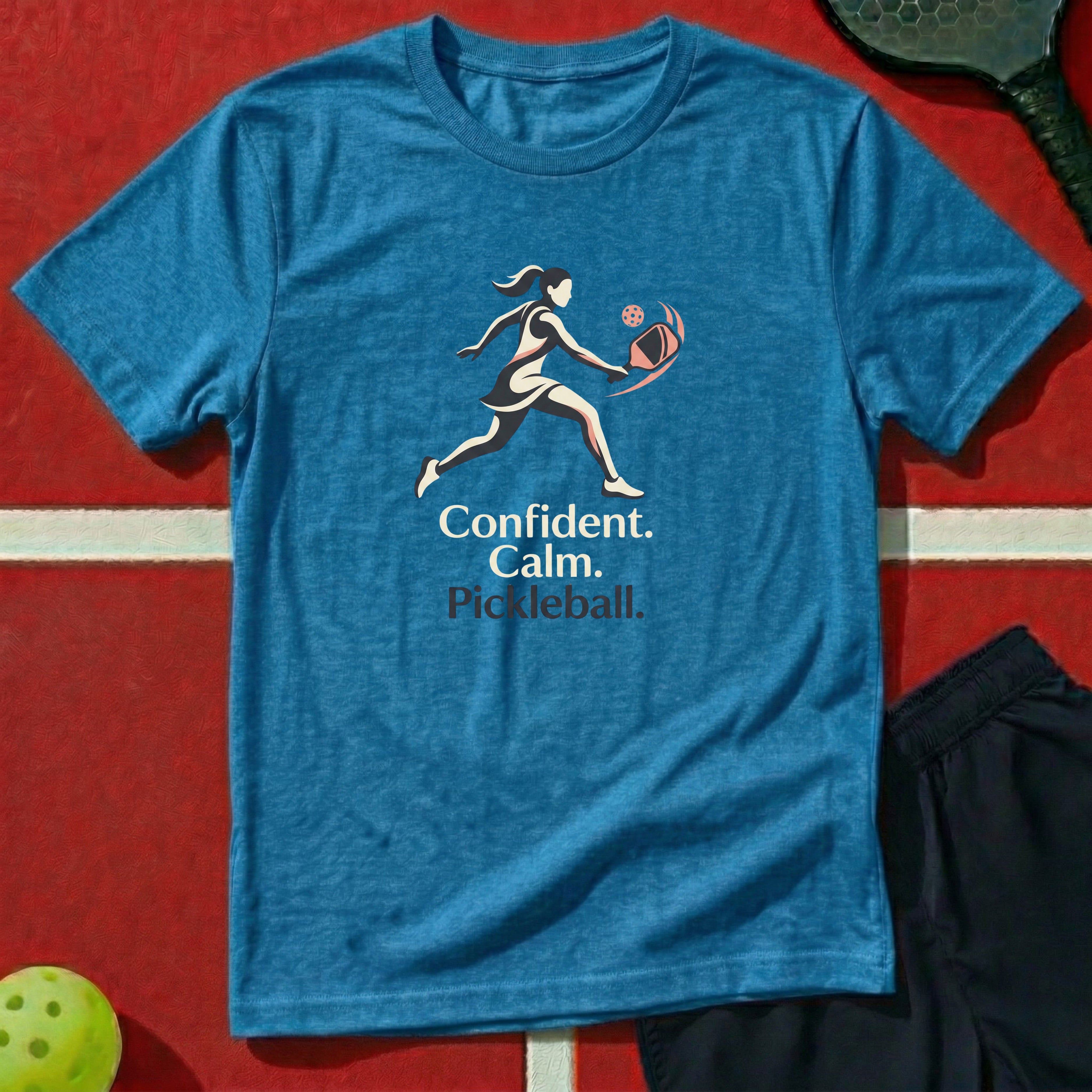Confident Calm Pickleball Graphic Tee