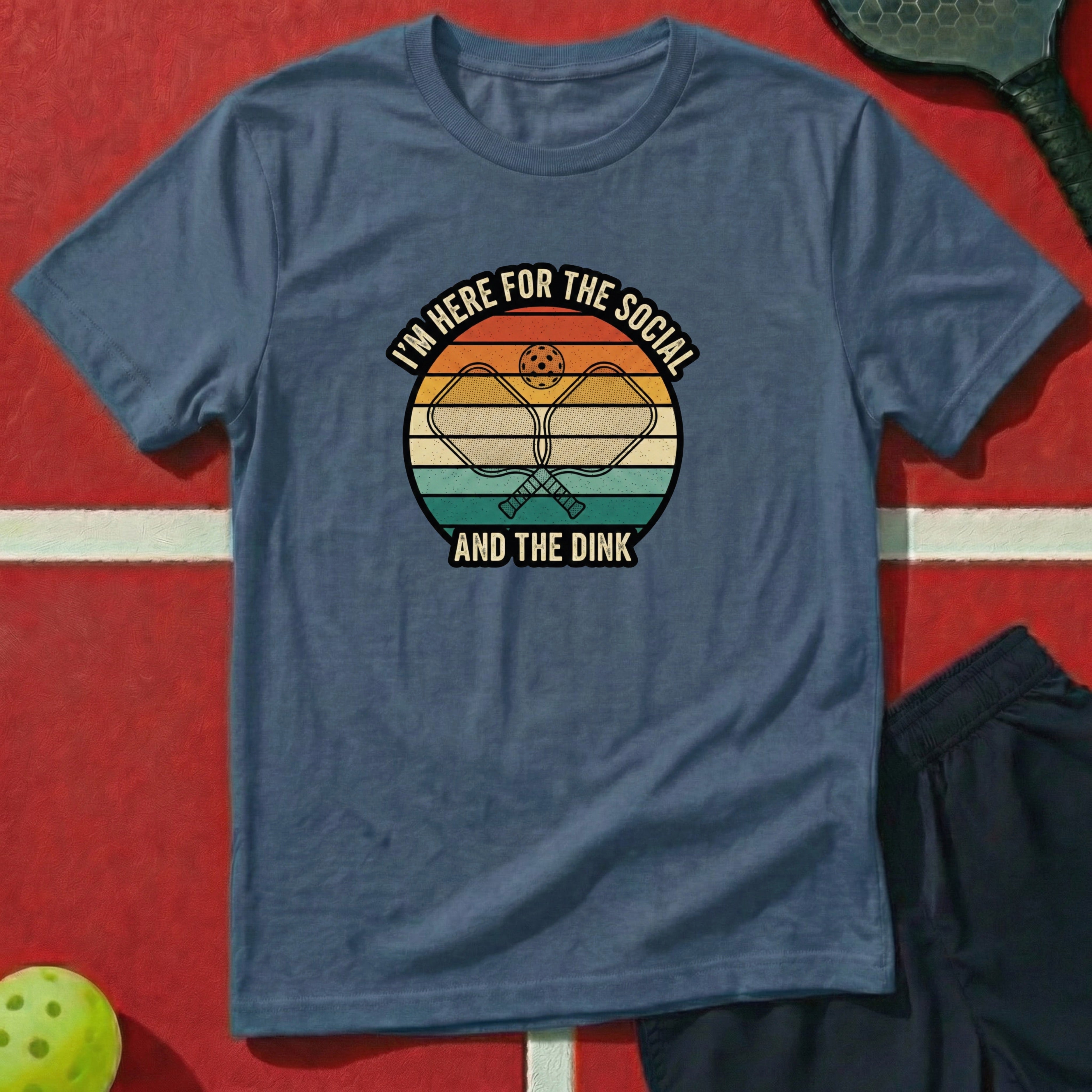 I'm Here For The Social And The Dink Graphic Tee