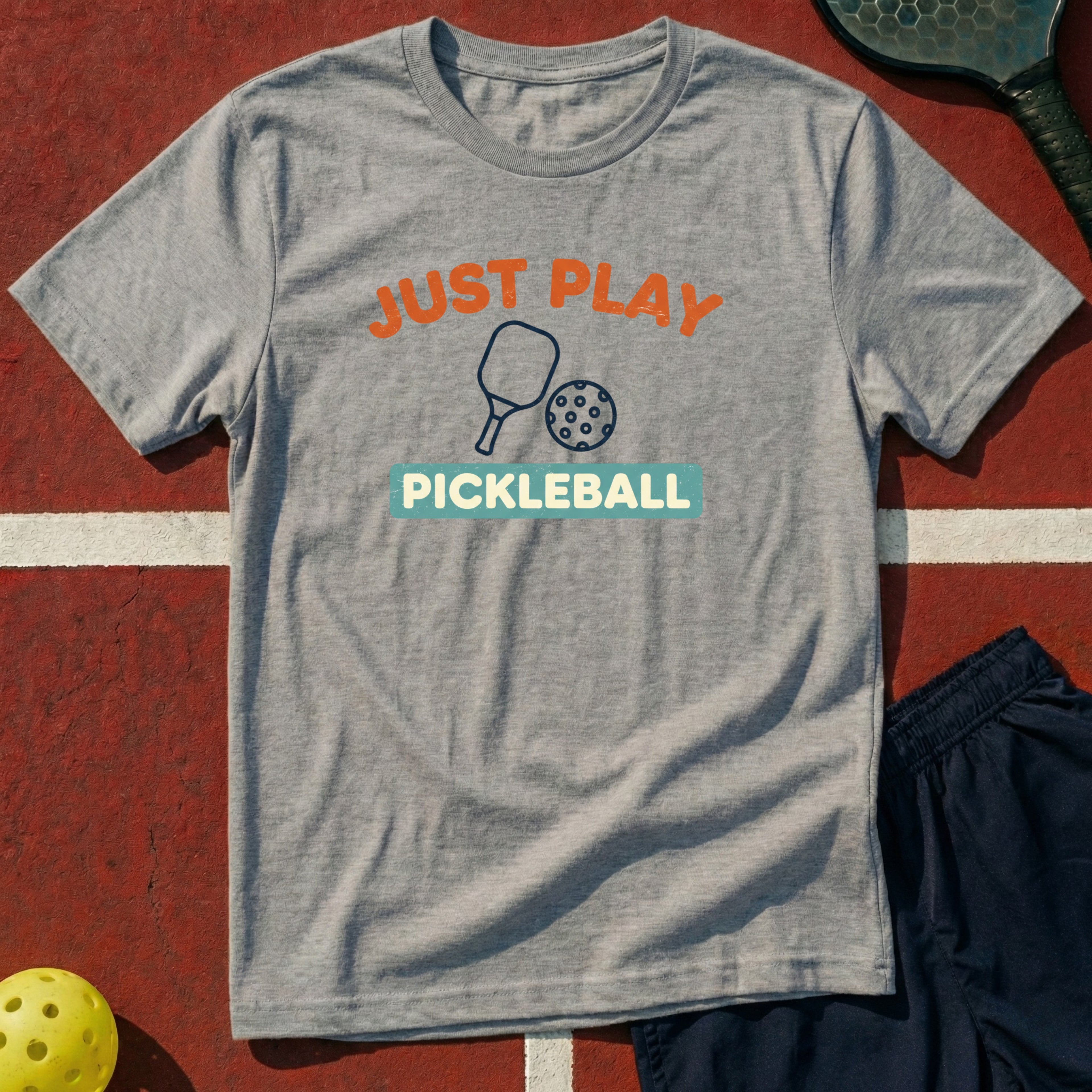 Just Play Pickleball Graphic Tee