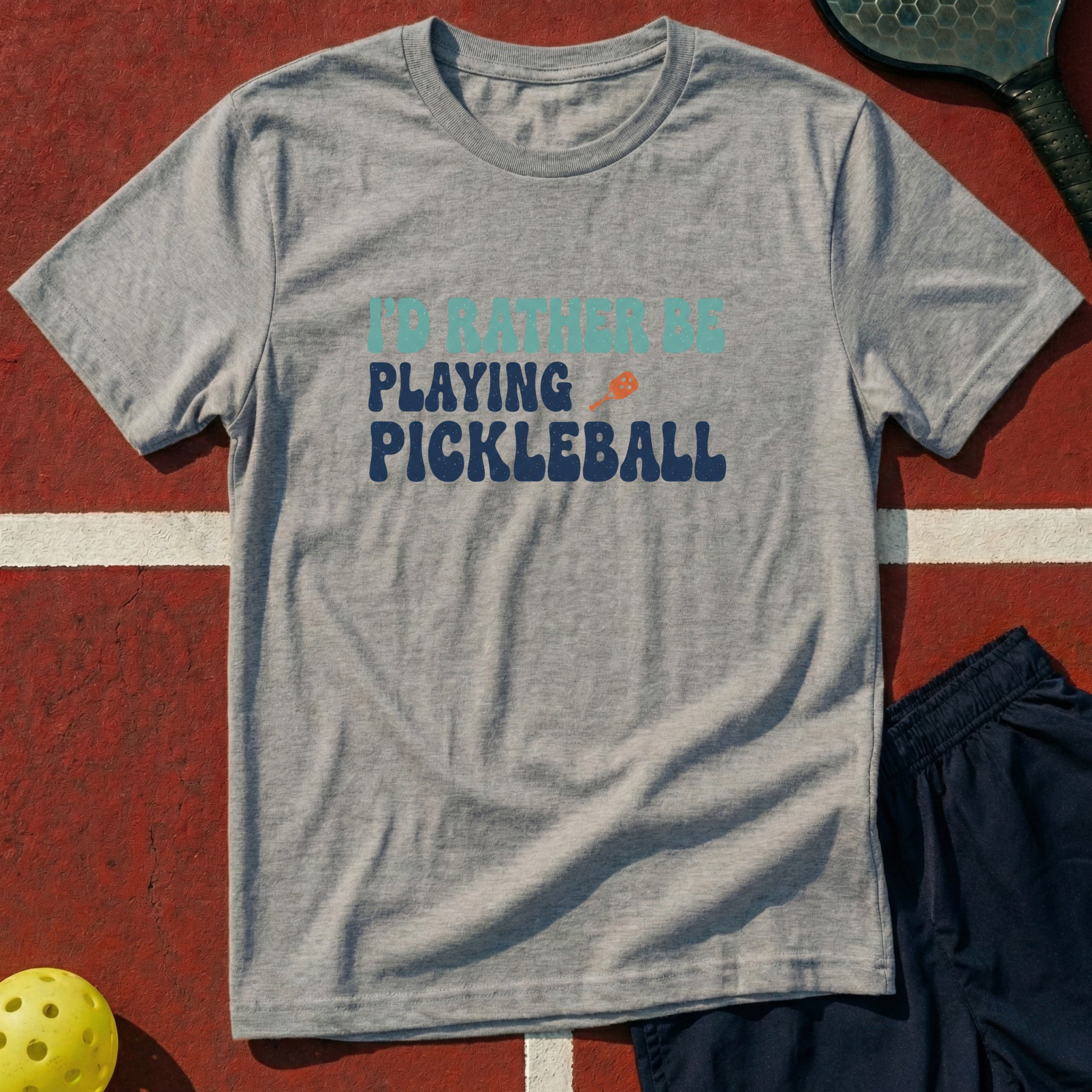 I'd Rather Be Playing Pickleball Graphic Tee