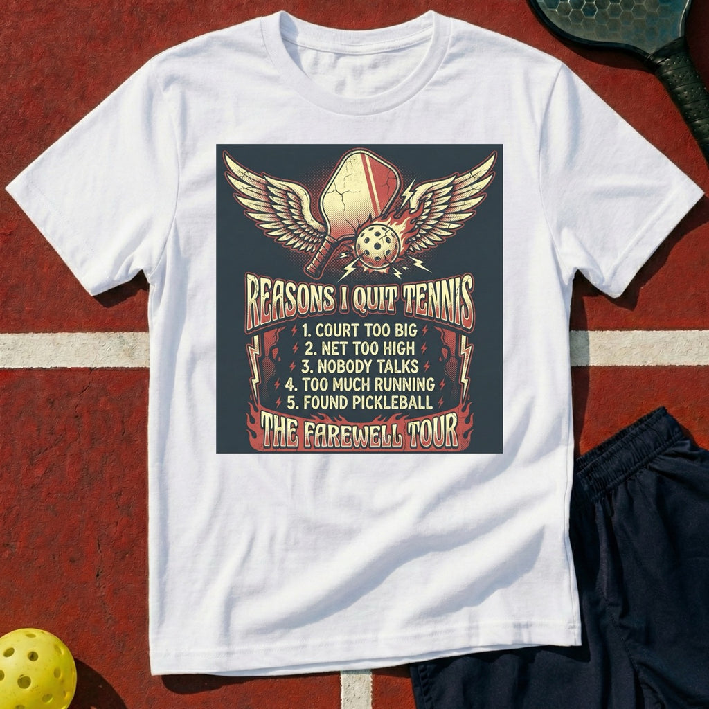 Reasons I Quit Tennis Graphic Tee